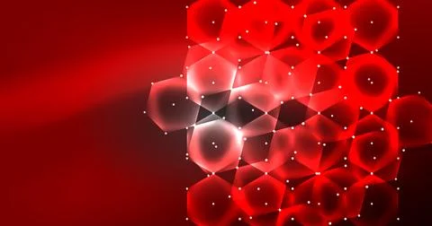 Neon hexagon background. Hi-tech design for wallpaper, banner, background Ilustración de archivo