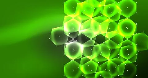 Neon hexagon background. Hi-tech design for wallpaper, banner, background Ilustración de archivo