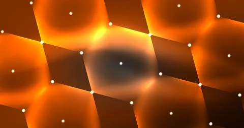 Neon hexagon background. Hi-tech design for wallpaper, banner, background 스톡 일러스트