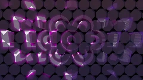 Neon hexagon backgrounds Stock Footage 154510652