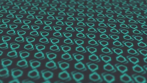 Neon hexgon and line motion Stock Footage 254481990