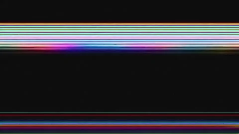 Neon horizontal light streaks background with abstract motion and seamless lo 库存影片 342044817