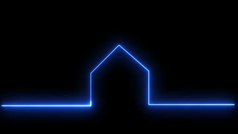 Neon house animation background seamless loop 库存影片 330559080