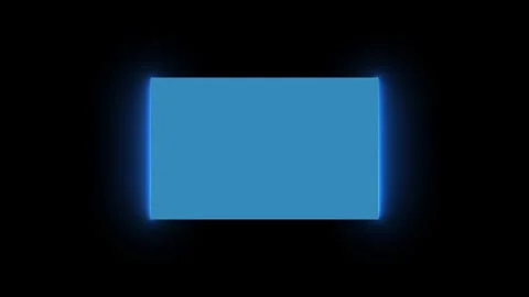 Neon HUD frame Icon with Glowing Light Effect. Vidéo 339784673