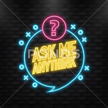ASK ME! ICON Stock Vector