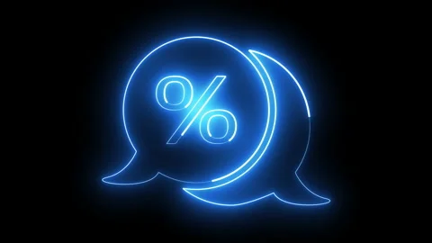 The neon icon of interest. Stock Footage 196161682