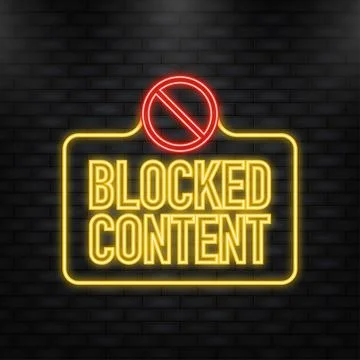 Neon Icon. Label with text content blocked inside, vector illustration 库存插图