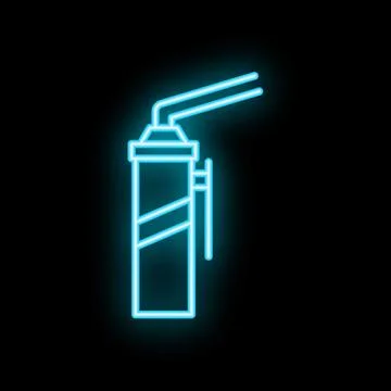 Neon icon of professional construction tool for mounting and repairing Stockillustratie