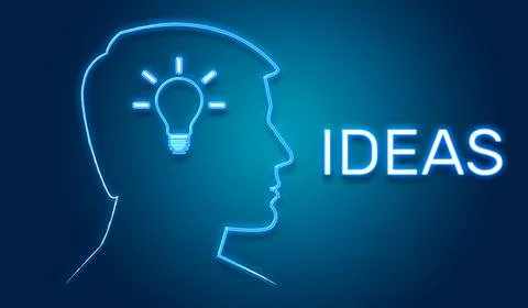 Neon ideas Stock Illustration