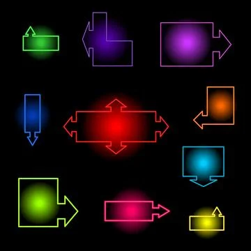 Neon index Stock Photos