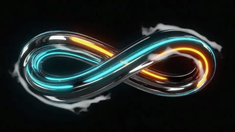 Neon Infinity Loop Motion, Seamless Loop Stock Footage 319075630
