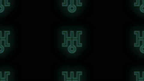 Neon Japan symbols pattern 動画素材 202115724