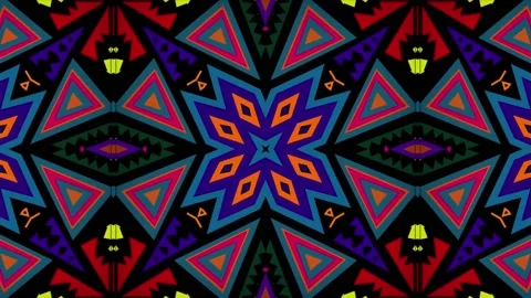 Neon Kaleida 01 Stock Footage 201150141