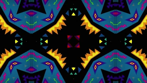 Neon Kaleida 02 Video stock 201150008