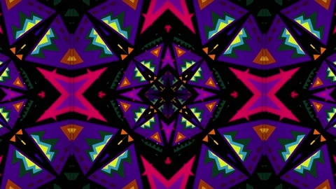 Neon Kaleida 03 Stock Footage 201150013