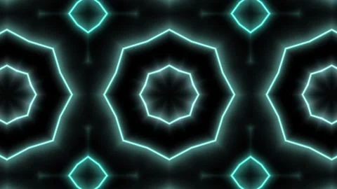 Neon kaleidoscopic background for disco Stock-Footage 113687404