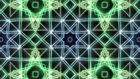 Neon kaleidoscopic background for disco Stock Footage 113687410