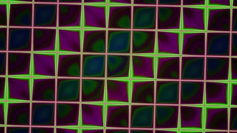 Neon Kaleidoscopic Tile Pattern Seamless Loop Stock Footage 340578046