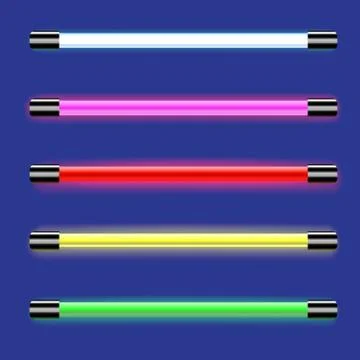 Neon lamps Stock Illustration