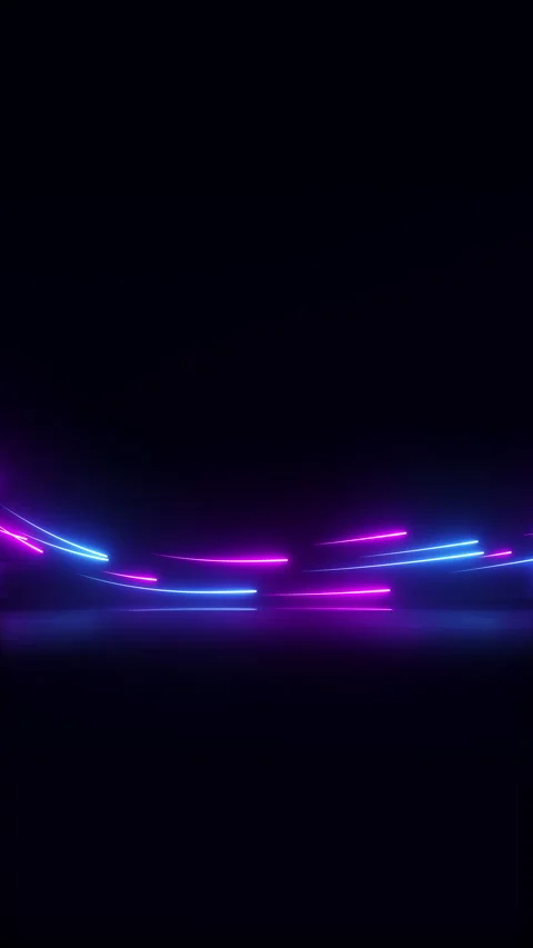 Neon laser light streaks tech background. Vertical video loop Stock Footage 328349076