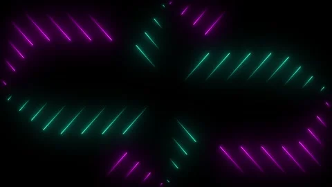 Neon laser line glowing abstract line seamless moving animation. Neon cyan .. Vídeos de archivo 334734056