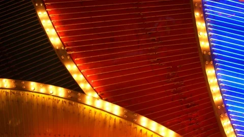 Neon LED Casino Video stock 78599175
