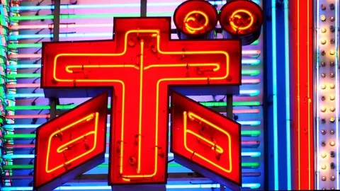 Neon LED Japan Stock Footage 78571167