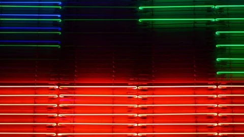 Neon LED Light Tubes Stock Footage 78571450