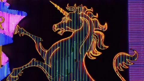 Neon LED Lights Board Stock Footage 78599084