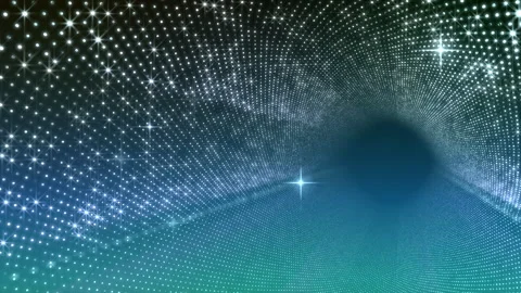 Neon Led Lights Sci Fi Futuristic Glowing Dot Dark space AN2 Vídeos de archivo 208885121
