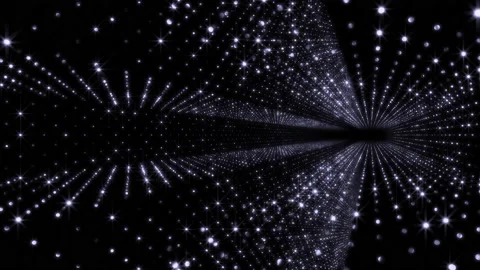 Neon Led Lights Sci Fi Futuristic Glowing Dot Dark space CN0 Stock Footage 208910913