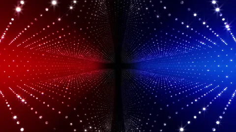 Neon Led Lights Sci Fi Futuristic Glowing Dot Dark space CF4 Stock Footage 231628744