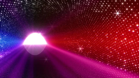 Neon Led Lights Sci Fi Futuristic Glowing Dot Dark space AN5 Stock Footage 231629669
