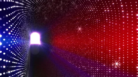 Neon Led Lights Sci Fi Futuristic Glowing Dot Dark space DN5 Vídeos de archivo 231630182