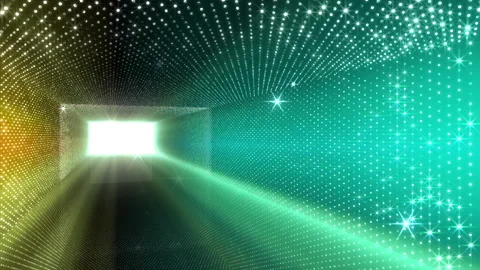 Neon Led Lights Sci Fi Futuristic Glowing Dot Dark space RN6 Vidéo 232086330
