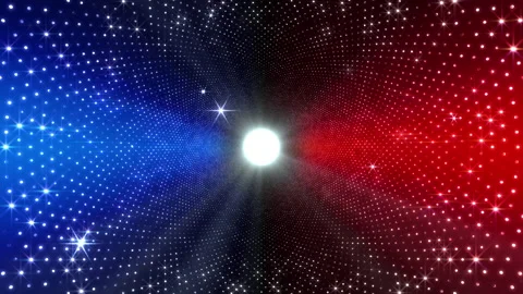 Neon Led Lights Sci Fi Futuristic Glowing Dot Dark space TF6 Stock Footage 232086415