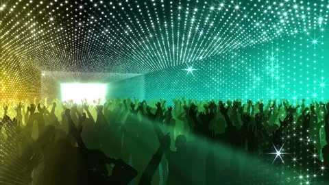 Neon Led Lights Sci Fi Futuristic Glowing Dot Dark space RN7 Stock Footage 232102520