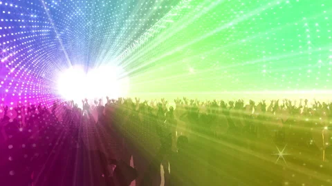 Neon Led Lights Sci Fi Futuristic Glowing Dot Dark space HN8 Stock Footage 240021098