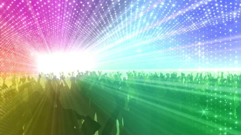 Neon Led Lights Sci Fi Futuristic Glowing Dot Dark space RN8 Video stock 240021470