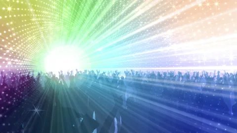 Neon Led Lights Sci Fi Futuristic Glowing Dot Dark space TN8 스톡 동영상 240021856