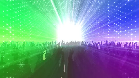 Neon Led Lights Sci Fi Futuristic Glowing Dot Dark space BF8 Stock Footage 240022432