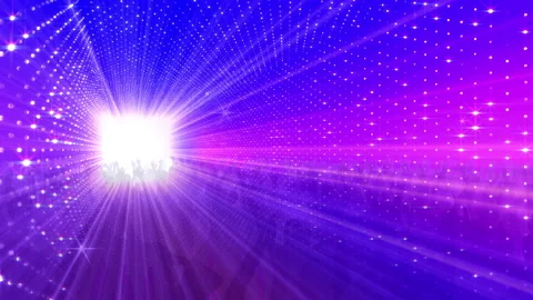 Neon Led Lights Sci Fi Futuristic Glowing Dot Dark space BN9 Stock Footage 240022829