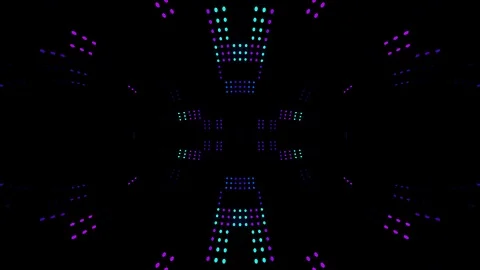 Neon Led Stage Stock Footage 87480473