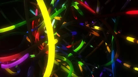 Neon Leds Snakes Stock Footage 79447678