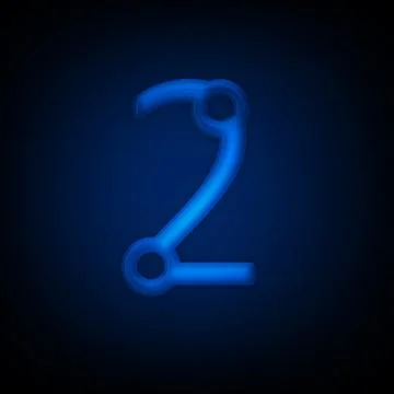 Neon Letter 2 Illustrazione stock