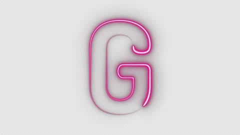 Neon Letter G Stock-Footage 254496901