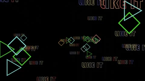 Neon like lettering flying in a seamless loop. Stock Footage 289139211