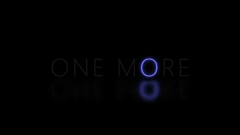 Neon letters on a black background. one more inscription. blue neon Stock Footage 121798967
