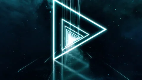 Neon Light Abstract Seamless Loop Stock Footage 143695720