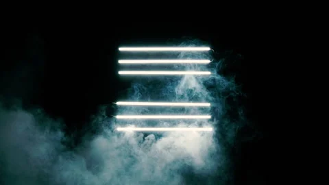 Neon light and smoke background Stock Footage 151844378